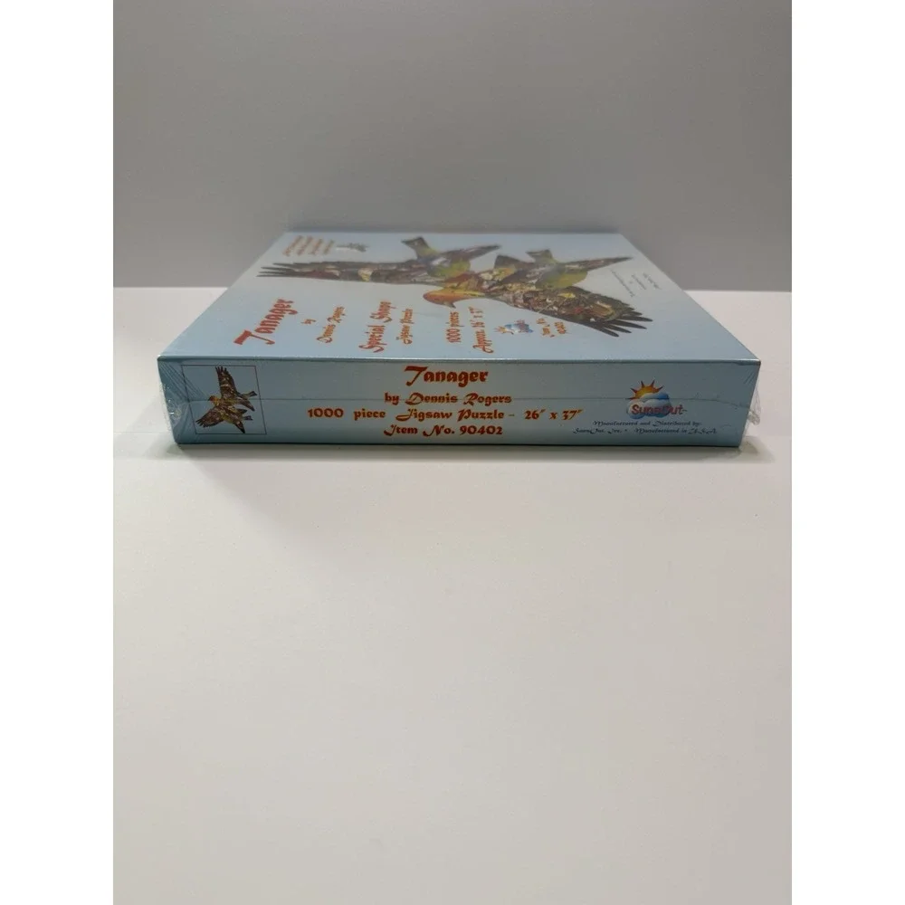 SunsOut Tanager Dennis Rogers Special Shape 1000 Piece Jigsaw Puzzle 90402 Birds